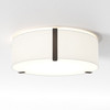Salina 400 - White Fabric / Bronze