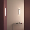 Elba 600 Wall - White Fabric / Bronze