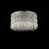 Chrome Dimmable Flush Crystal Light