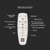 Remote control for 130W Smart LED Flush Ceiling Light, showing all buttons and functions