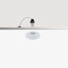 Adjustable Trimless Plaster-in GU10 Downlight in Matt White