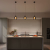 LED Pendant Light Tinted Shade- Over Kitchen Island-2