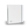 Envirovent Silent Design 100 bathroom extractor fan SILDES100HT – angled front view showing white panel and blue accent strip
