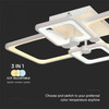 Multi-frame LED flush ceiling light 3-in-1 CCT adjustable 3000K 4000K 6000K