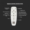 Multi-frame smart LED flush ceiling light remote control functions and instructions