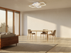 Multi-frame smart LED flush ceiling light installed in modern living room