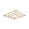 Square panel smart LED flush ceiling light in white