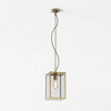 Homefield Pendant 240 - Natural Brass