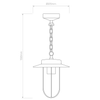 Montparnasse Pendant - Bronze