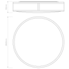 Mashiko 400 Round - Polished Chrome