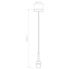 Ceiling Pendant - Matt Black