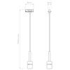 Track Pendant 230V - Matt White
