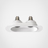 Trimless Round Twin Adjustable - Matt White