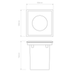 Gramos Square - Solid Brass