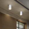 Kos Round 140 Coastal - White Concrete