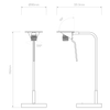 Mitsu Table - Matt Black