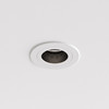Pinhole Slimline Round Fixed Fire-Rated IP65 - Matt White