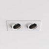 Pinhole Square Twin Adjustable - Matt White