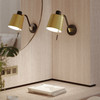 Edward Wall Switched - Matt Black / Matt Gold