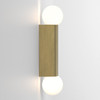 Ortona Twin - Matt Brushed Brass