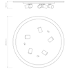 Ceiling Base 610 - Matt White