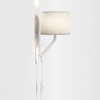 Arbor Plug-In - Matt White / White Fabric