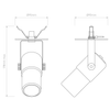 Stage Recessed - Matt Black