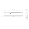 Linear 275 Adjustable 48V Track DALI - Matt Black