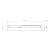 Linear 300 Fixed 48V Track DALI - Matt White
