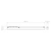 Linear 600 Fixed 48V Track DALI - Matt Black