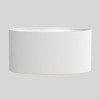 Oval 285 - White Fabric