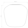 Nara Taper Glass - White (Opal)