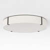 Elba Round 800 - White Fabric
