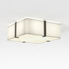Elba Square 350 - White Fabric