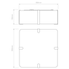 Elba Square 350 - Putty Fabric
