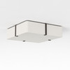 Elba Square 500 - White Fabric