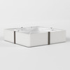 Elba Square 500 - White Fabric