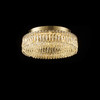Flush Chandelier in Bronze - Integrated LED with Adjustable CCT