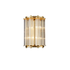 Modern Crystal Wall Light in Gold and Chrome - 2 Light E14