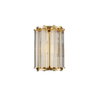 Modern Crystal Wall Light in Gold and Chrome - 2 Light E14