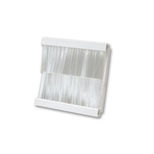 Brush Module 50x50mm White Frame, Clear Brush Bristles