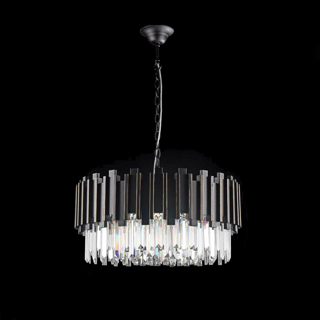 Black and shop crystal chandelier