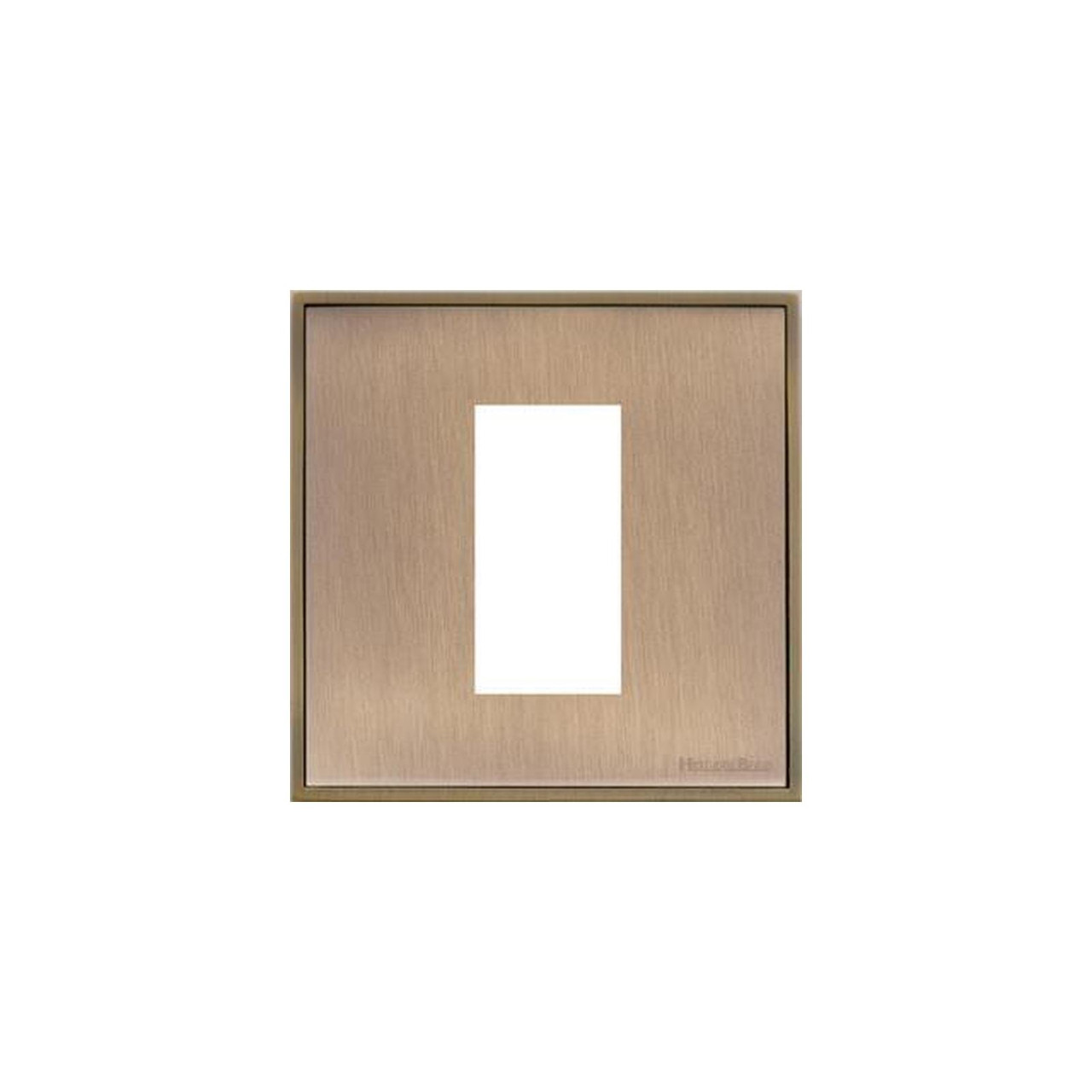 Euro Plate Module 1 Module Euro Plate in Antique Brass Executive Range