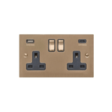 Double Sockets (with USB-C)