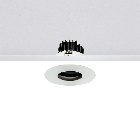 Adjustable 10W Dimmable Baffle LED Downlight in Matt White