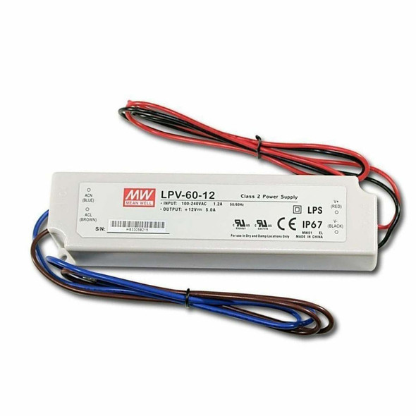 LPV-60-12 12v LED Driver Constant Voltage Transformer 60w IP67 LPV-60-12 12v LED Driver Constant Voltage Transformer 60w IP67