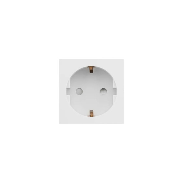 16A White Euro Module Schuko Socket