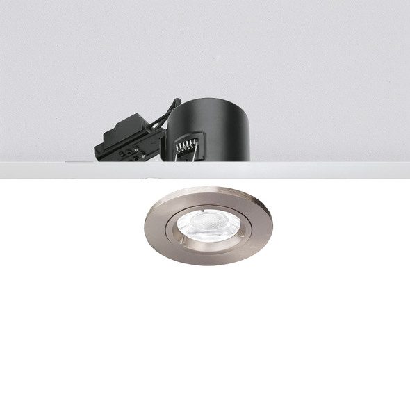 EN-FD101SN Fixed Fire Rated Downlight in Satin Nickel GU10 50w 240v