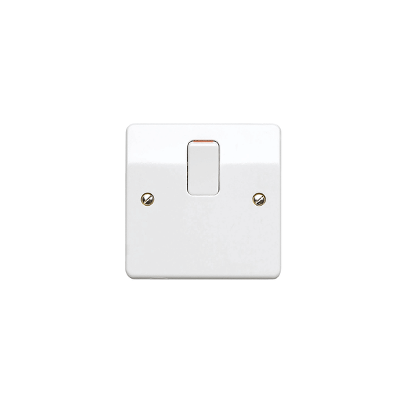 Logic Plus K5403 20 Amp DP Switch + Base Flex Outlet  in White