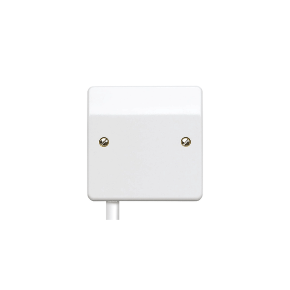 Logic Plus K1090 1 Gang Unfused Single Bottom Feed Flex Outlet in White